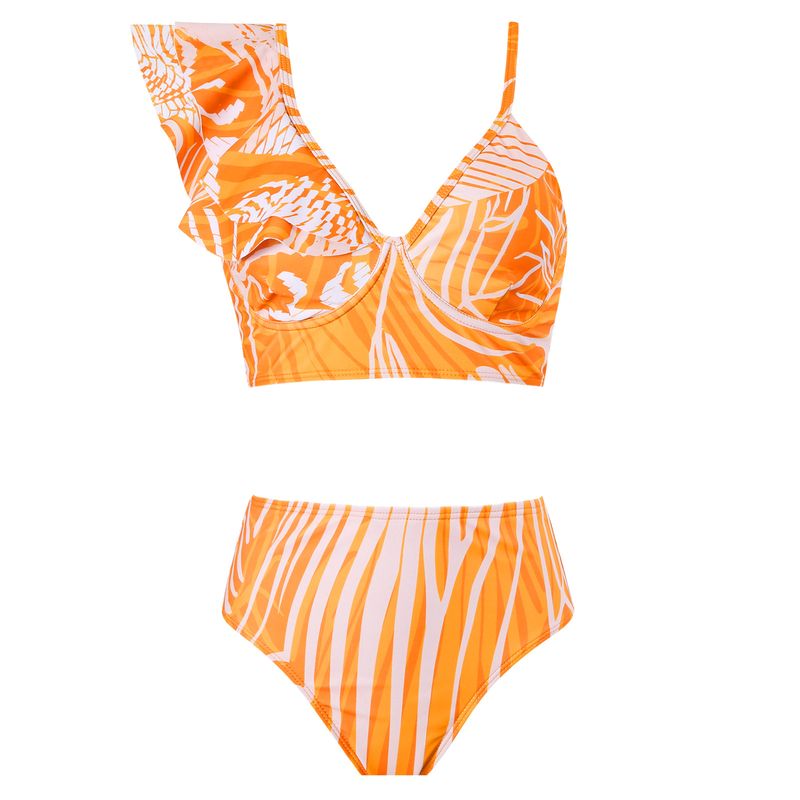 New Printed Two-piece Bathing Suit Women's Spa Vacation Set Bikini_voghion.com