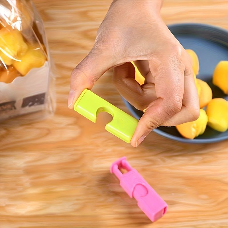 10 Plastic Bag Closure Clips, Moisture-proof Spring Clips For Plastic And Snack Bags, Multi-functional Organizer For Daily Storage_voghion.com
