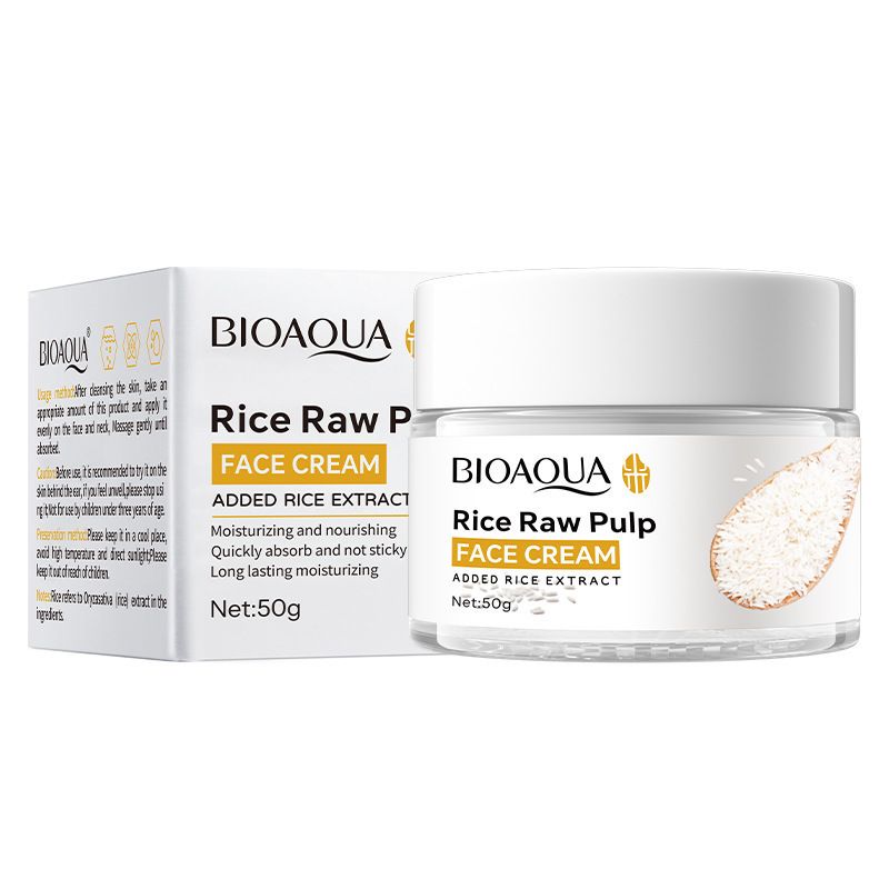 Set completo per la cura della pelle in inglese BIOAOUA Rice Pulp Series, confezione da sei pezzi_voghion.com