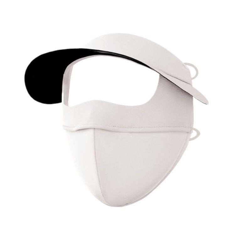 LazyZoom Summer UV Cool Neck Sunshade Mask Ear Hanging Sports Scarf Sun Protection Breathable Brim Hat For Hiking Cycling_voghion.com