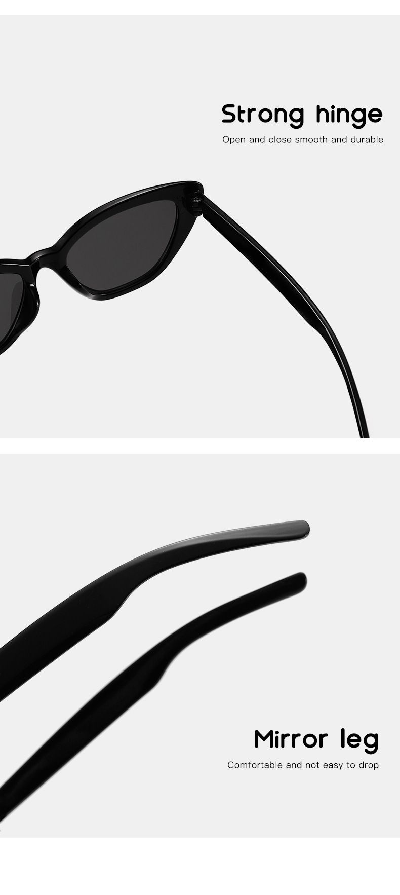 Gyerek napszemüveg divatos macskaszemű utazási napvédelem konkáv alakú napellenző ultraibolya elleni védelemmel gyerek napszemüveg_voghion.com