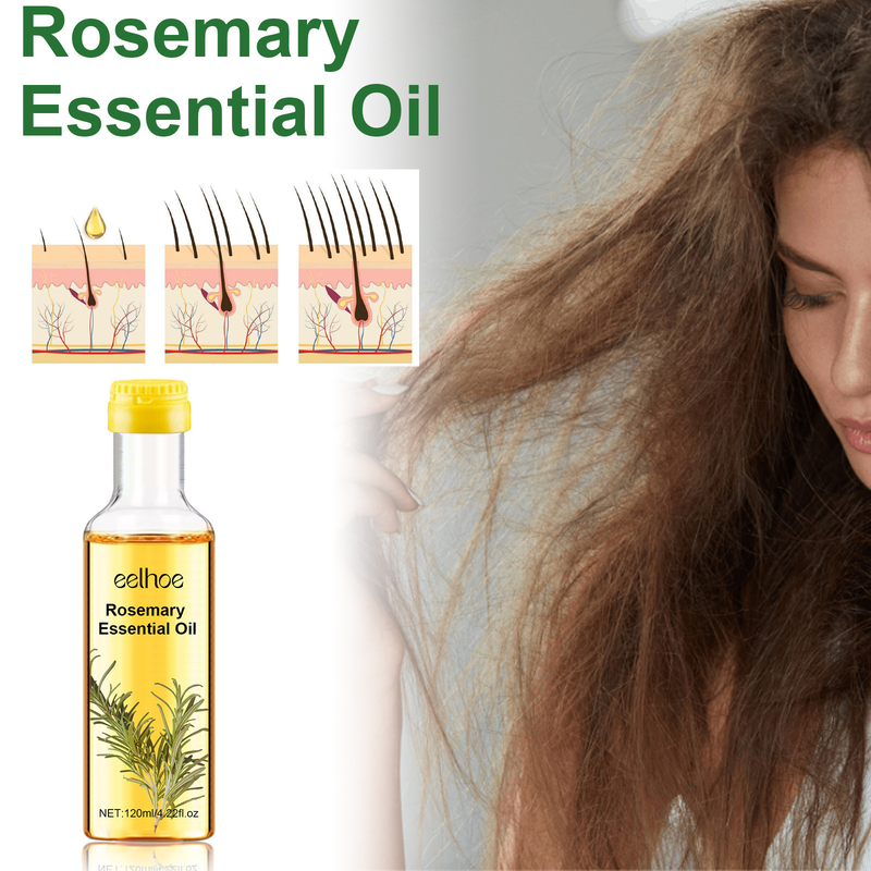 EELHOE Olio per la cura dei capelli al rosmarino Idrata il cuoio capelluto, nutre i capelli, previene la caduta dei capelli, ripara e rinforza l'olio per capelli_voghion.com
