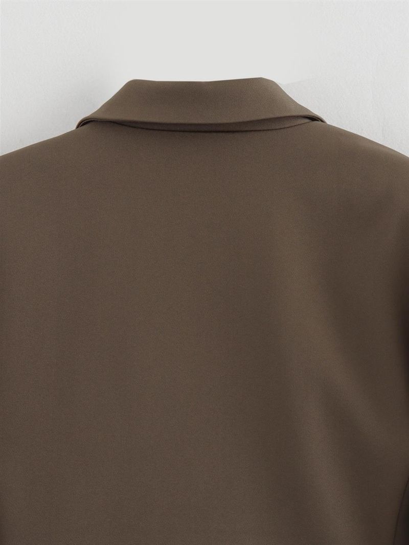 Women's Clothing 2024 Autumn Winter New Style Personality Fashion Simple Short Blazer Jacket For Women_voghion.com