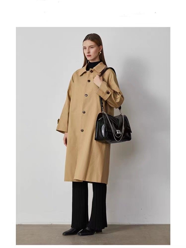 Borsa con superficie in prepuzio errante, borsa in morbida pelle di nicchia, monospalla, borsa da pendolarismo di grande capacità, industria pesante femminile_voghion.com
