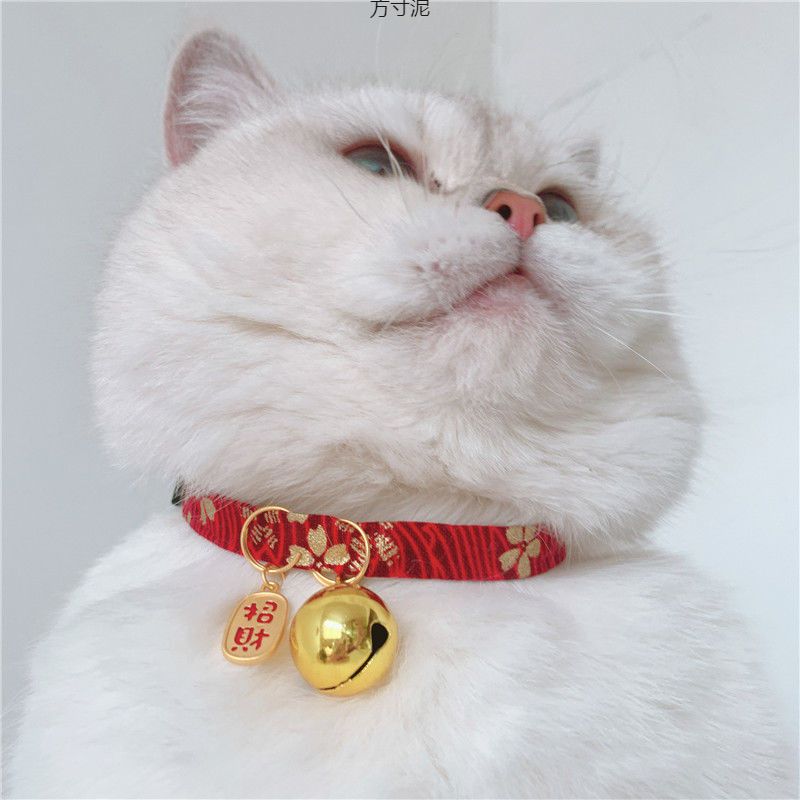 Anti-Choke Safety Buckle Easy To Open Silent Bell Nafu Cat Collar Factory Chain_voghion.com