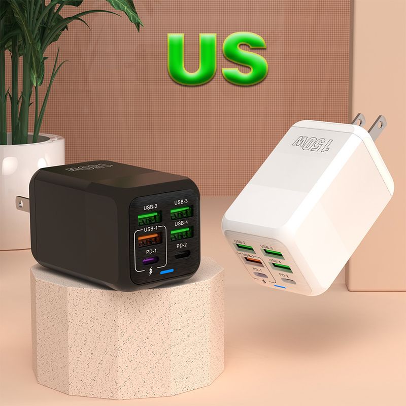 New 150W Full Protocol Super Fast Charging Multi-Port Charger Desktop Multi-Function Adapter_voghion.com