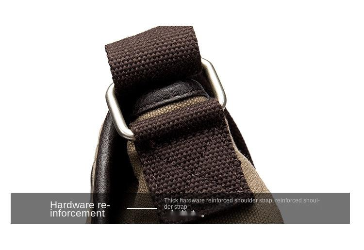 Men's Shoulder Bag Casual Fashion High Quality Canvas Messenger Bag Fashion Simple Practical School Bag_voghion.com