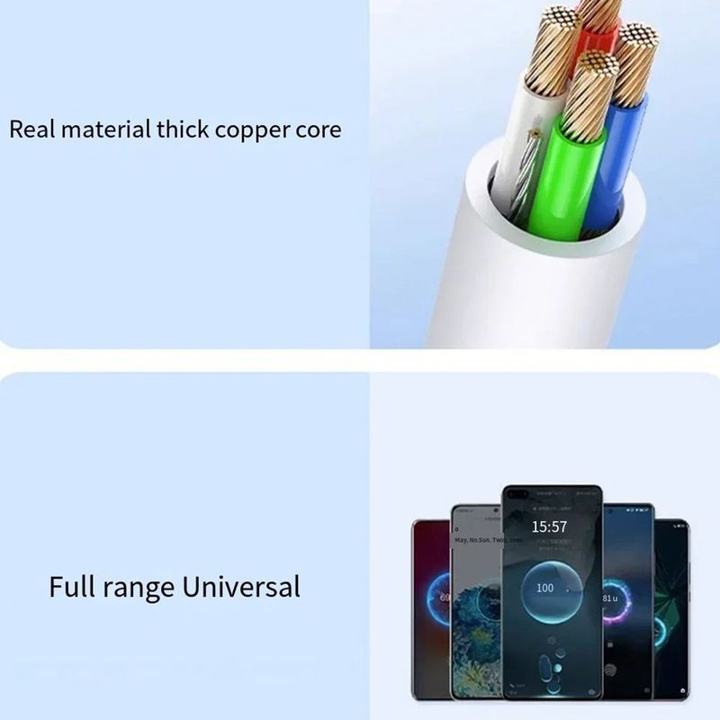 120W 10A Dual USB-C To Type C Super Fast Charging Data Cable For IPhone 15 Samsung Huawei Quick Cord Transfer Wire_voghion.com