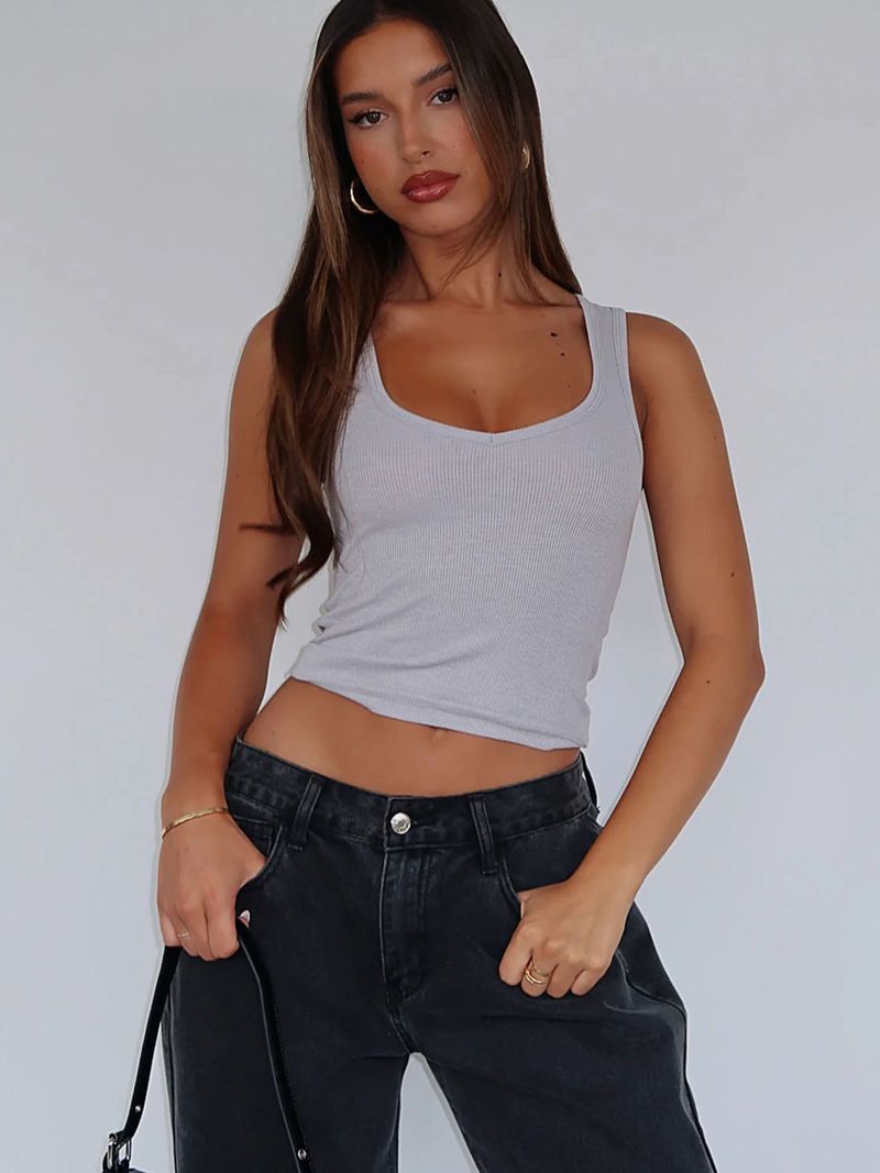 Abbigliamento da donna, estivo, stile Y2k, tinta unita, sexy, hot, con elastico alto, stile femminile_voghion.com