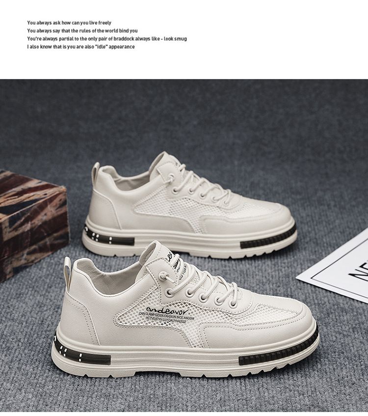 Heren Zomer Nieuwe Ademende Mesh Casual Sport Heren Lichtgewicht Een Voet Werk- en Arbeidsbescherming Trendy Schoenen_voghion.com