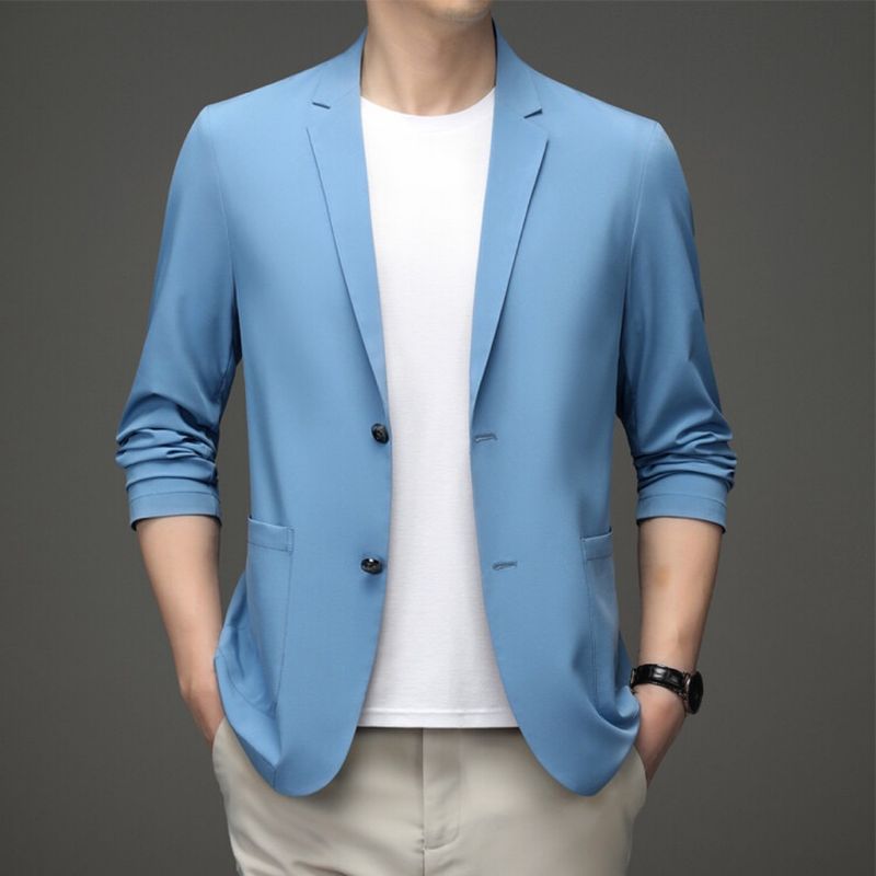Abito da uomo in seta Yanxuan Manzi di qualità imbattibile, resistente ai raggi UV, ultra traspirante, alla moda, leggero, con protezione solare._voghion.com