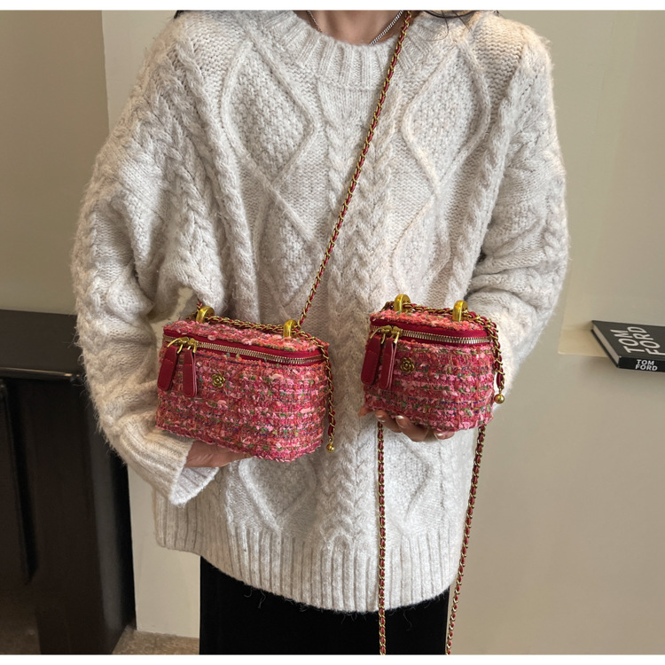 French chain for women new small square crossbody high-end mini niche box bag_voghion.com