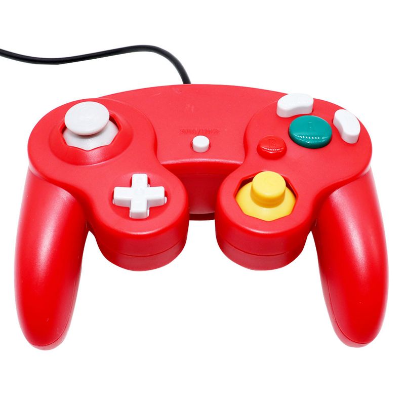 Game Single Three Point Blue Black White Silver GameCube Controller NGC Wired Console_voghion.com