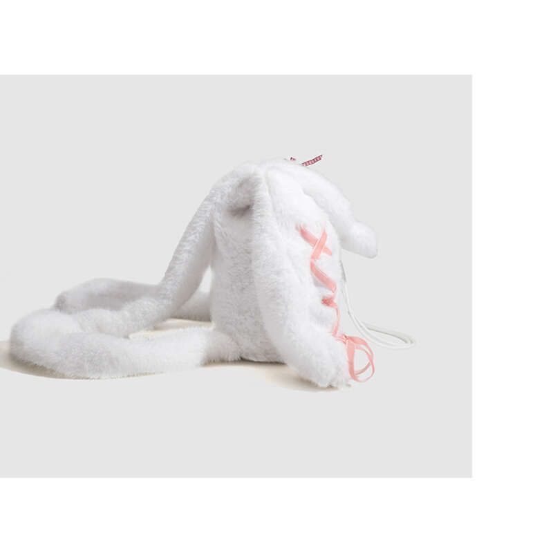 Zaino in peluche a forma di coniglietto con capacità 2025, borsa trendy per studenti, moda invernale Hundred_voghion.com