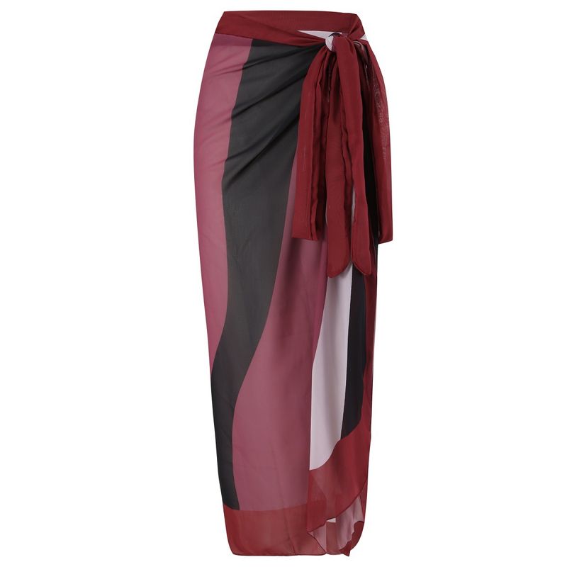 bikini jupe de plage robe portefeuille en mousseline maillot de bain spa_voghion.com
