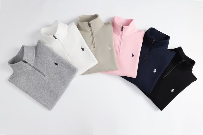 Herbst und Winter New Pony Standard Halbreißverschluss Pullover Reine Baumwolle Stehkragen Doppelseitig Gestrickt Vielseitig Pullover_voghion.com