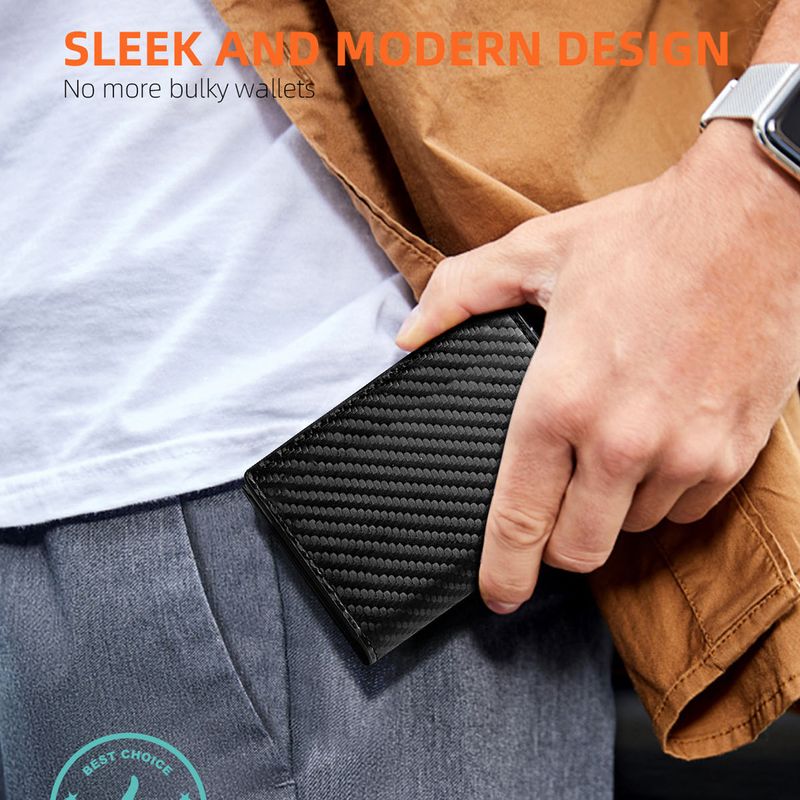 Herentassen Leren Heren RFID Portemonnee Korte Drievoudige Munt Portemonnee Eerste Laag Koeienhuid Portemonnee Meerdere Kaartvakken_voghion.com
