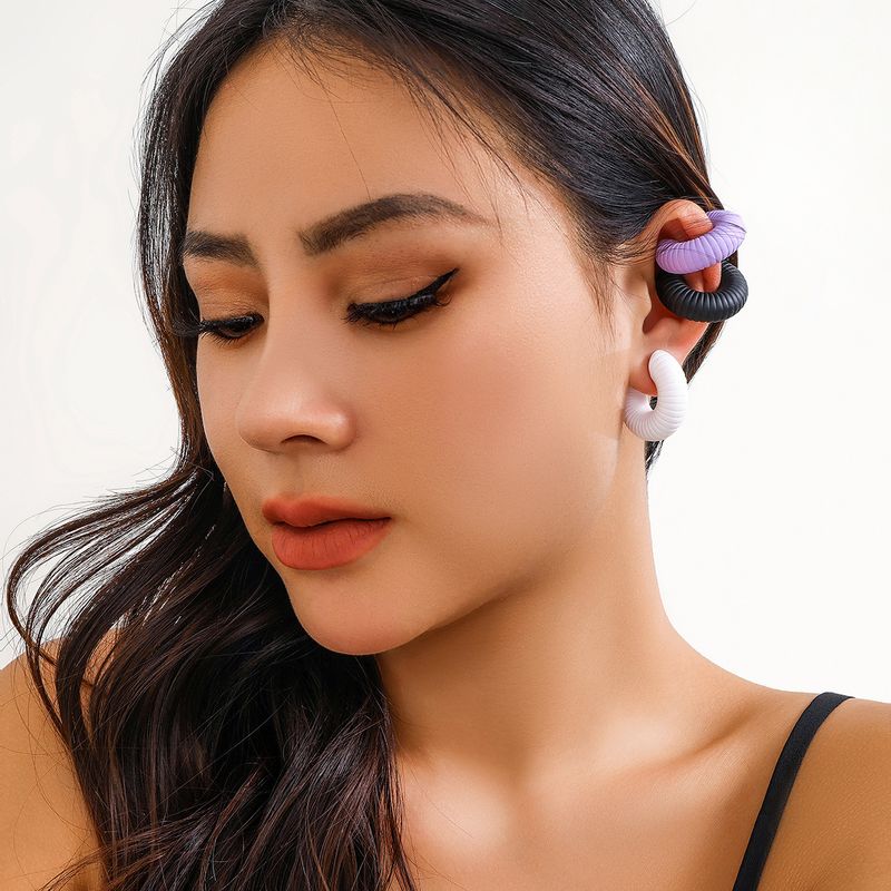 1 Piece 3 Pieces Set Elegant U Shape Plating Alloy Ear Cuffs_voghion.com