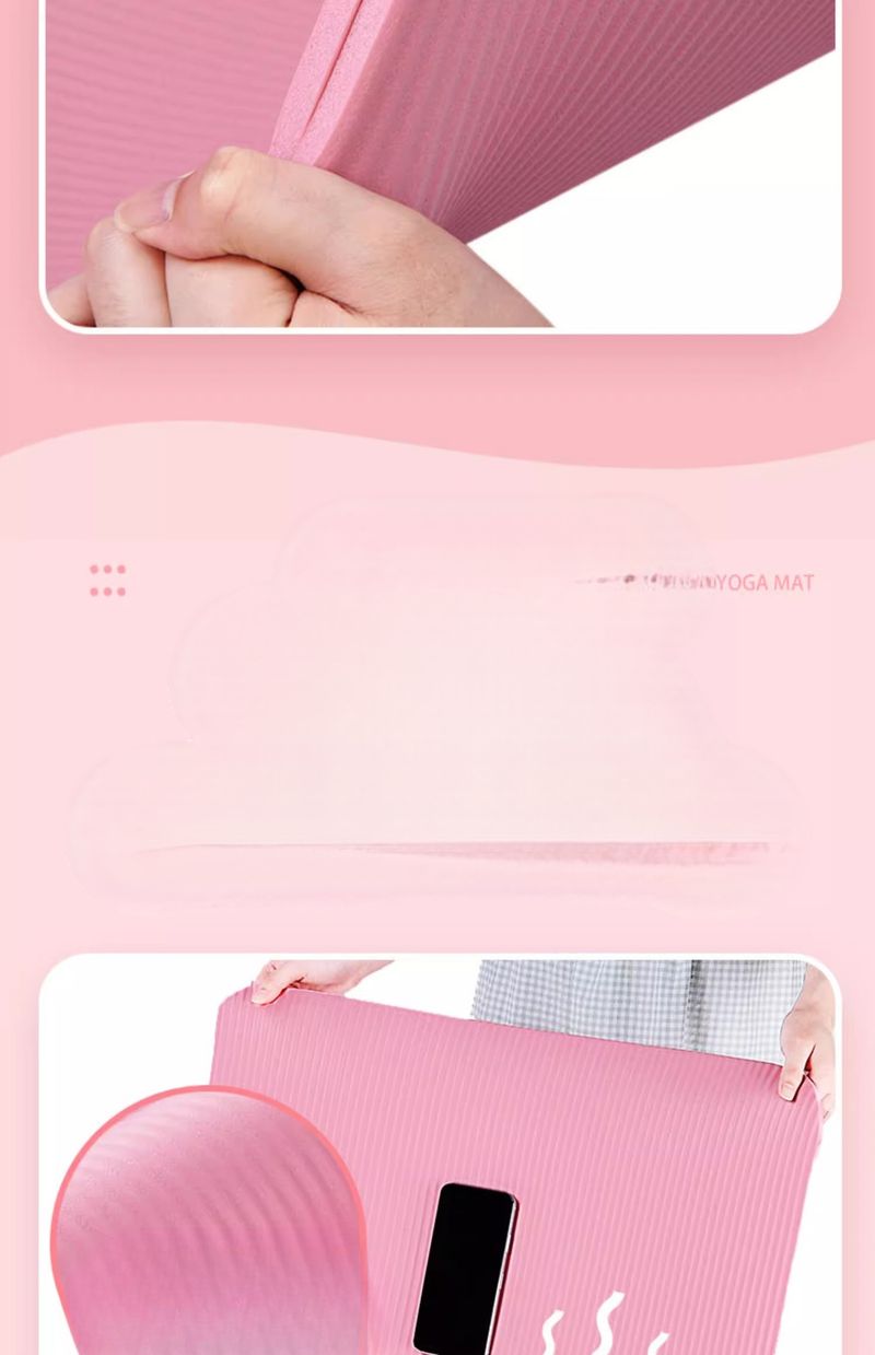 Yoga Thickened Non-Slip Exercise Fitness Sit-Up Home Use Shock Absorption Soundproof Widened Floor Mat_voghion.com