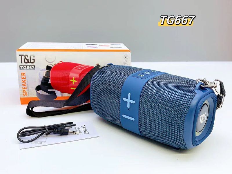 New TG667 Outdoor Wireless Bluetooth Speaker Portable Strap Insert Card Large Button Bass Cannon LED Color Light TWS_voghion.com