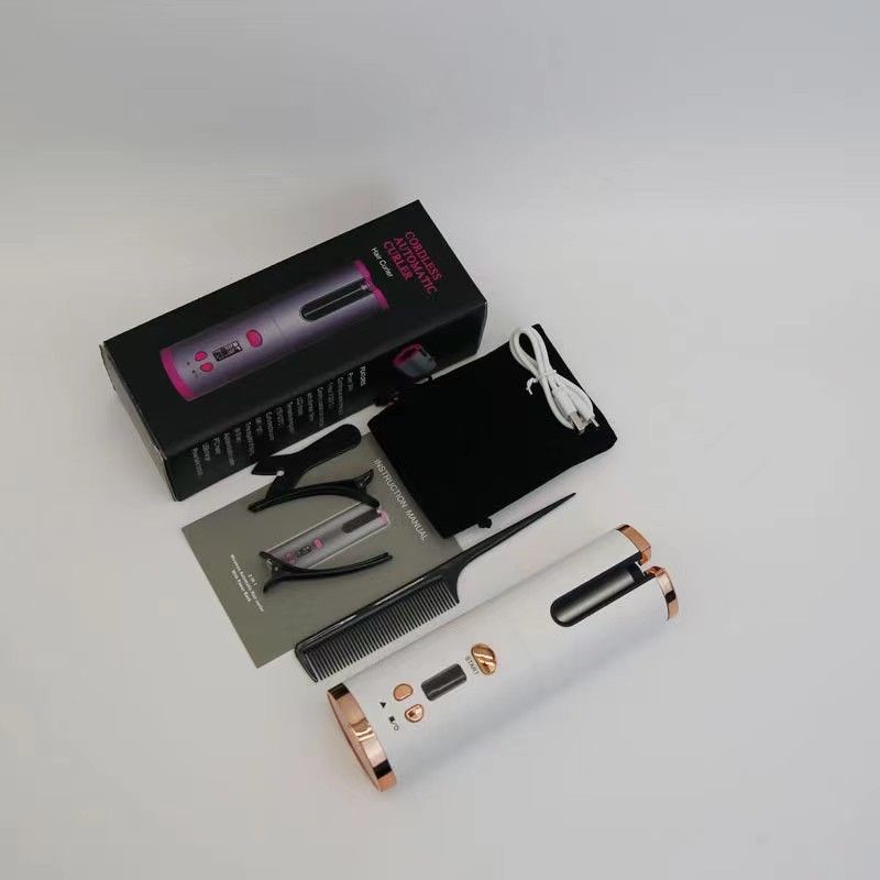 Hordozható automata hajsütővas, multifunkcionális, USB töltős, utazó, intelligens mini vezeték nélküli tojáshajsütővas_voghion.com