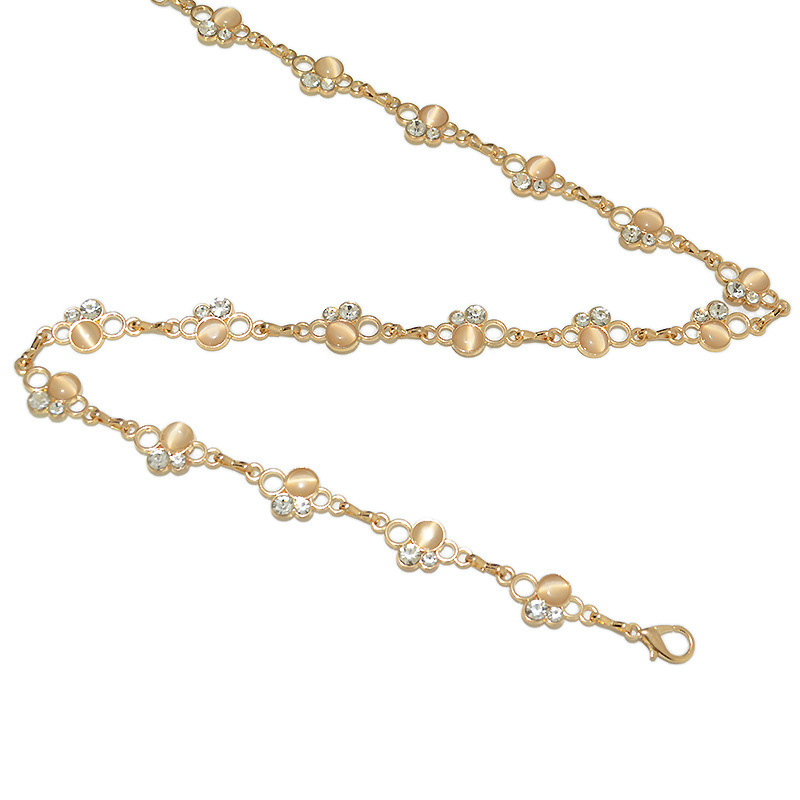 New Body Accessories Waist Chain, Solid Color Rhinestone Inlaid With Versatile Dance Clothing, Fashion Belt_voghion.com