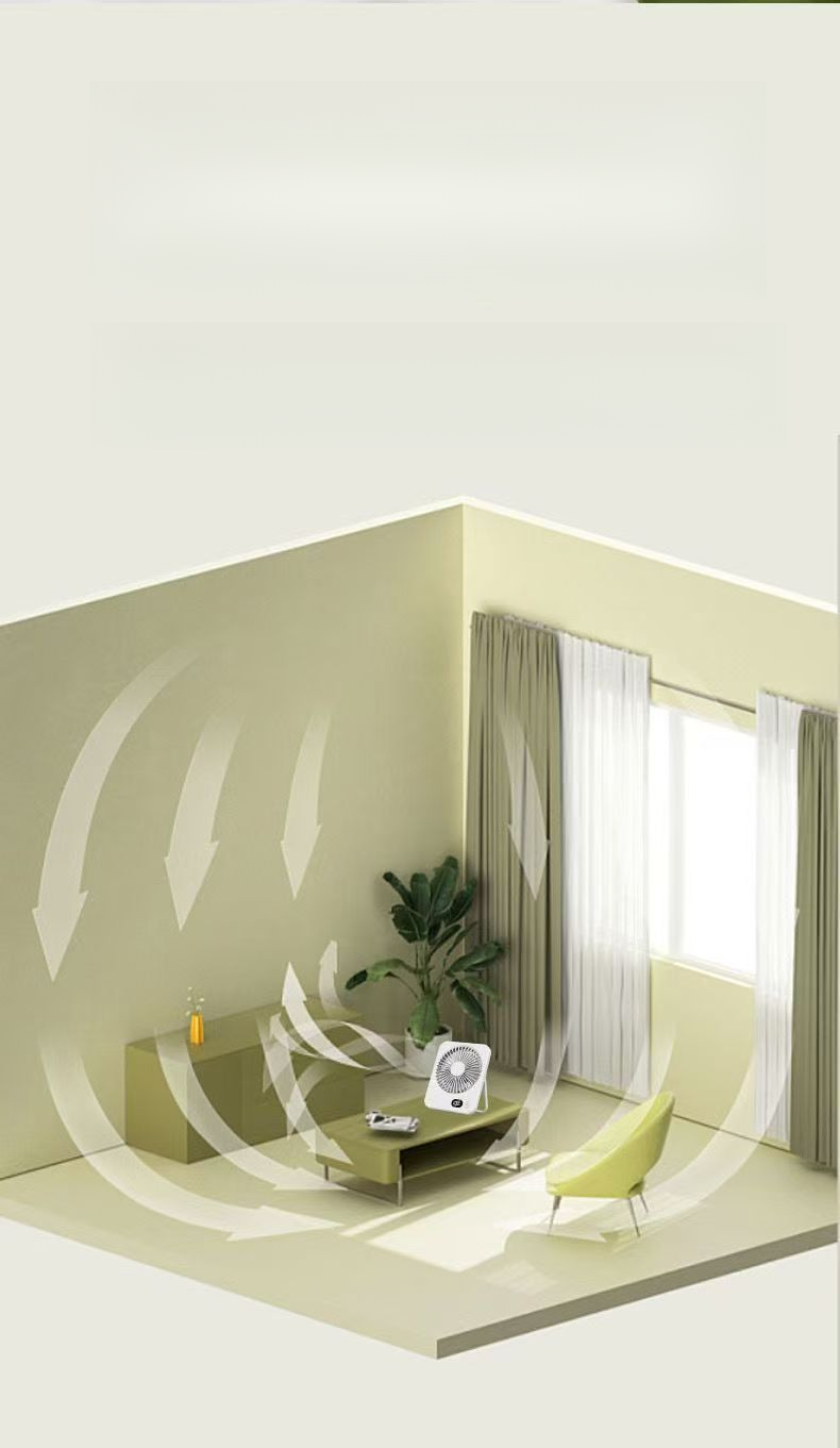 Desktop Small Fan Office USB Charging Desktop Student Dormitory Portable, Quiet, Strong Wind Power_voghion.com