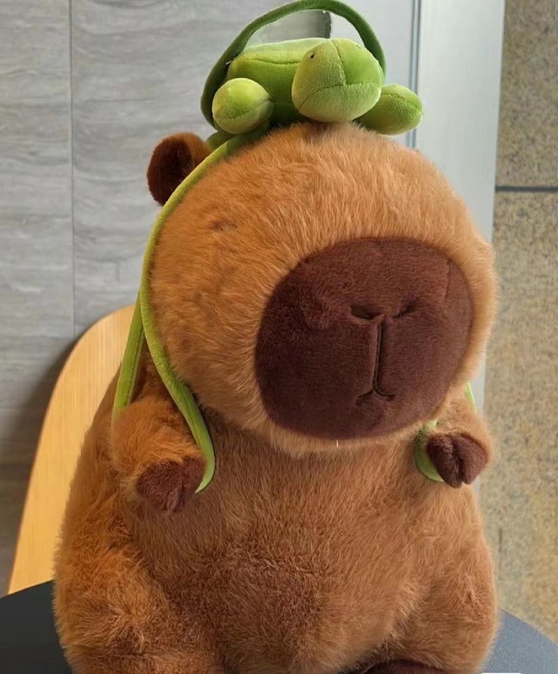 Realistisches Capybara-Plüschtierkissen, süße Stoffpuppe_voghion.com