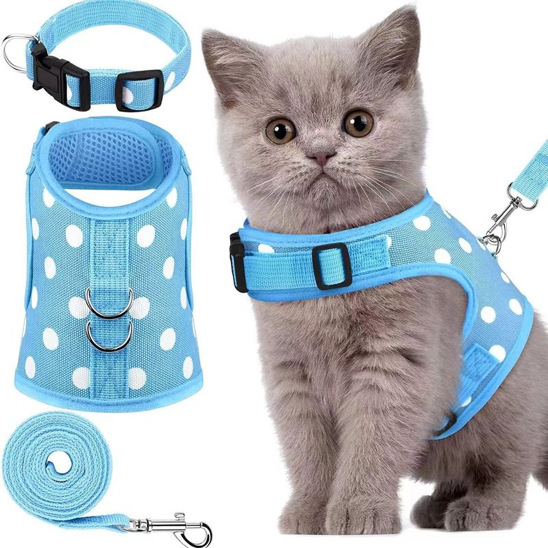 Vest Reflective Anti-Escape Cat Leash Breathable Pet Harness_voghion.com