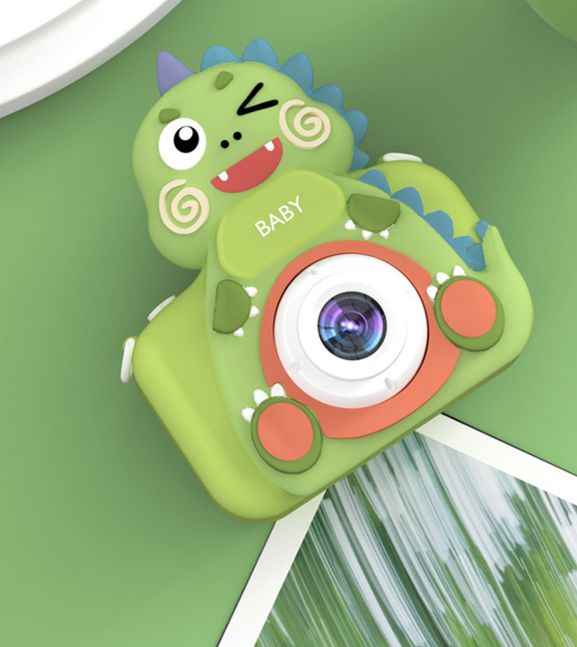 New Children's Digital Cartoon Kids Toy DSLR Elementary School Student Photo Video Camera_voghion.com