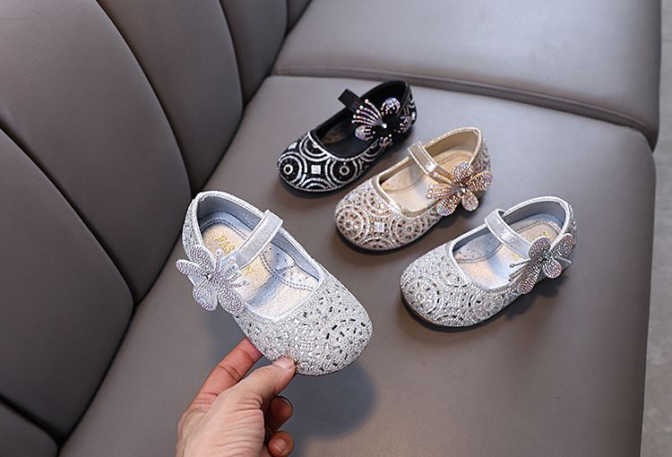 Neu Dame Baby Mädchen Mädchen Prinzessin Diamant Einzelnen Schuh Schuhe Dance_voghion.com