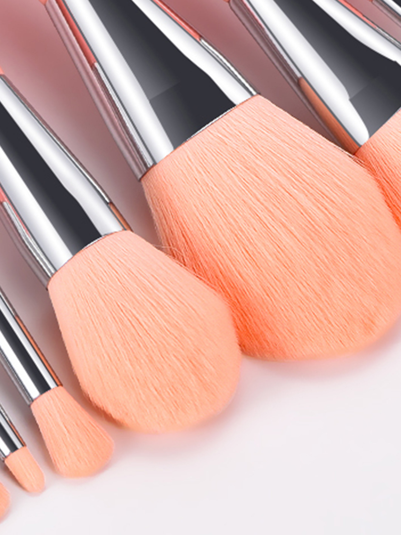 12 pcs Pink Makeup Brush Set High Quality Extra Large Contains Foundation Brush Fan Brush FINDCOLOR_voghion.com
