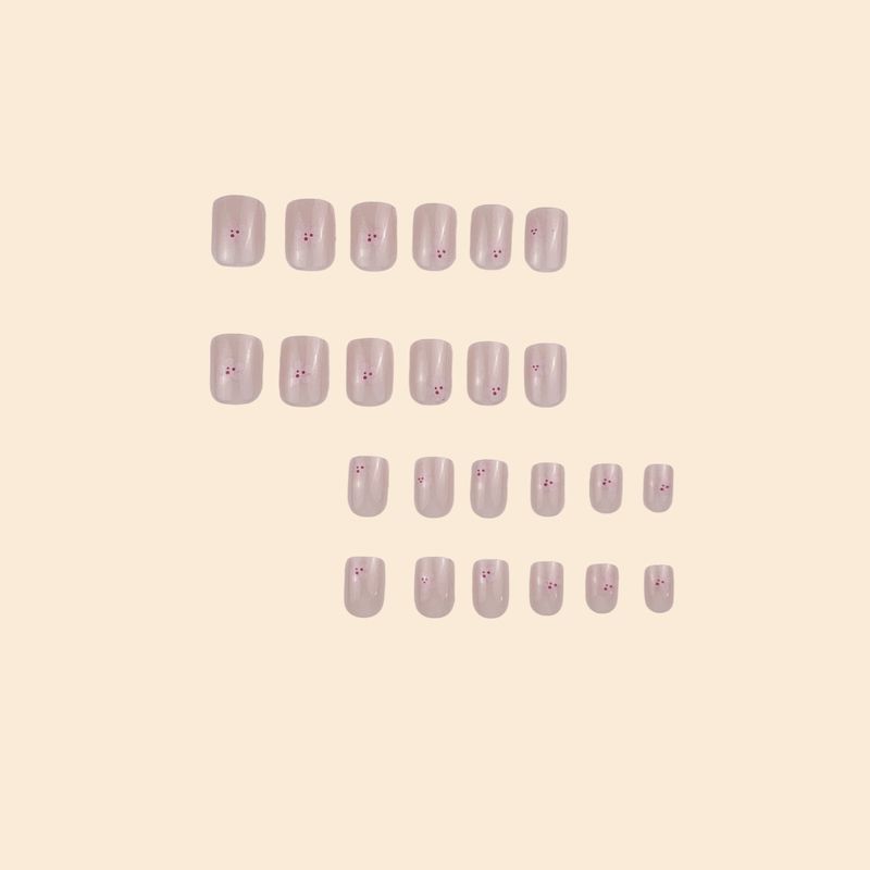Short Flower Shaped Wearing Armor With Small Floral Fragments Nail Press Ons_voghion.com