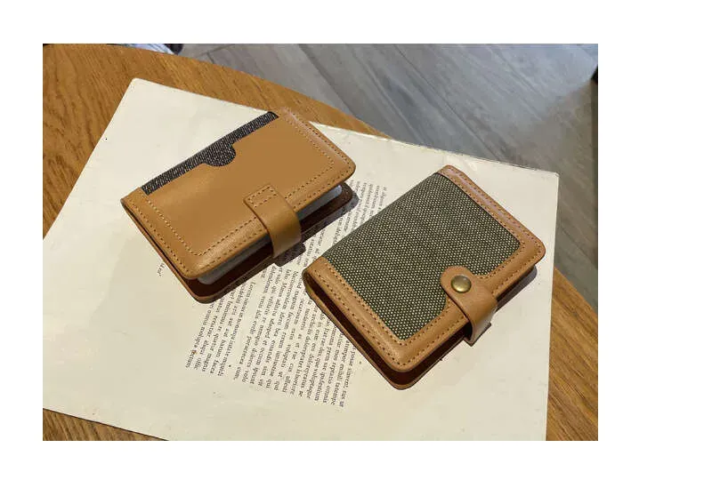 Nuovo porta patente di guida in cotone e lino di alta qualità, custodia per carte di credito multifunzionale di fascia alta_voghion.com