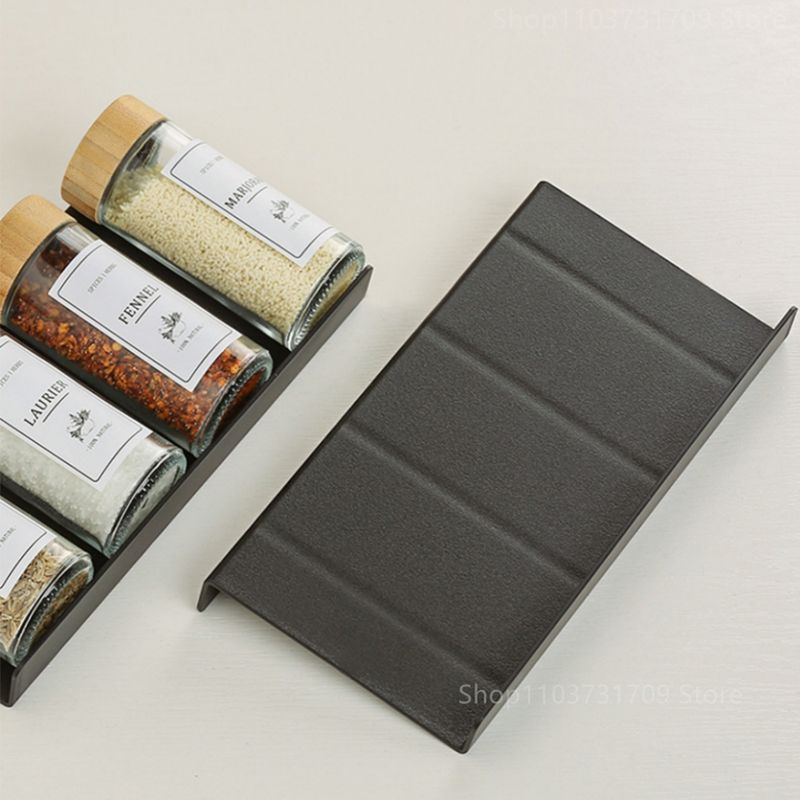 4-Tier Spice Shelf - Adjustable Cabinet Organizer, Space Saving For Jars, EU Kitchen Storage_voghion.com