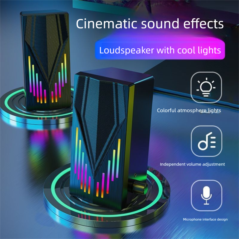 Altavoz mini subwoofer con cable USB y alto volumen para ordenador de escritorio, teléfono móvil, modelo nuevo_voghion.com