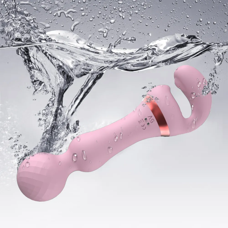 Vibrators Powerful 2-in-1 AV vibrator Women's wand Clintoris stimulator USB charging 20 mode G-point massager_voghion.com