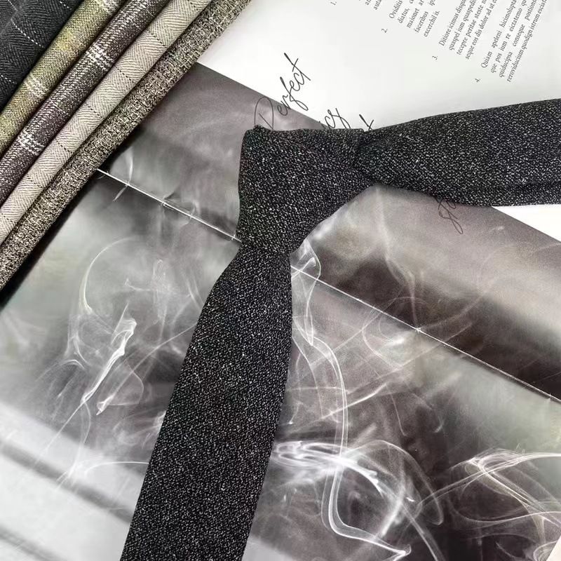 Autumn Winter Wool Hand Tie Men Korean Version 6CM Retro British Plaid Striped Gray Coffee Color Casual Versatile_voghion.com