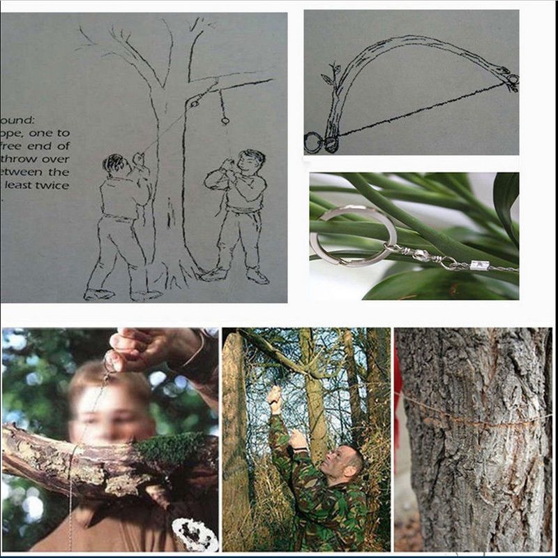 Survival Curve 360 Degree Rotation Outdoor Sports Must-Have Chain Steel Wire Rope Saw Tool_voghion.com