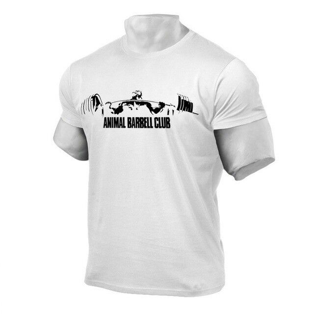 Unbeatable Quality Autumn Men's Bodybuilding Sports Casual Short Sleeved T-shirt Printed Fitness Clothing Training Clothes_voghion.com
