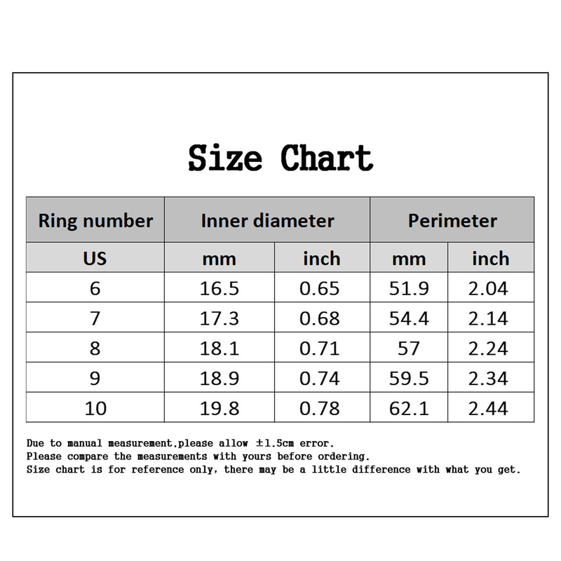 Qianbihe Anello Donna Doppio Cuore Scintillante Cubic Zirconia Aspetto Moda Finger Band per Festa-Blu US 6_voghion.com