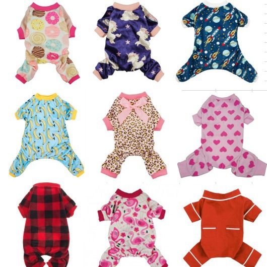 Homewear Pet Dog Fleece Pajamas Multiple Styles Available_voghion.com
