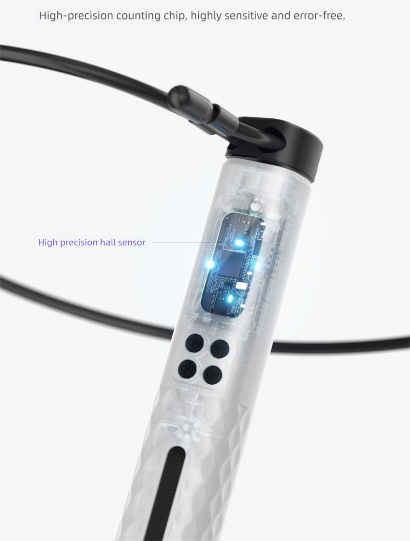 Equipo deportivo inteligente para adultos con conteo, con y sin cuerda de saltar de alambre de acero de doble uso para ejercicios con peso (venta al por mayor)_voghion.com