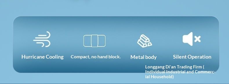 Digitex New Model Phone Cooler Semiconductor Artifact Air Cooling Charging Ultra Quiet Noiseless Clip-on Back Clip Fan_voghion.com