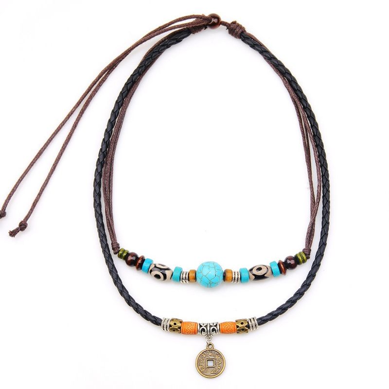 Mode Halskette Doppelschicht gewickelt koreanischen Samt einfache Choker Schlüsselbein Kette High-End-Gefühl_voghion.com