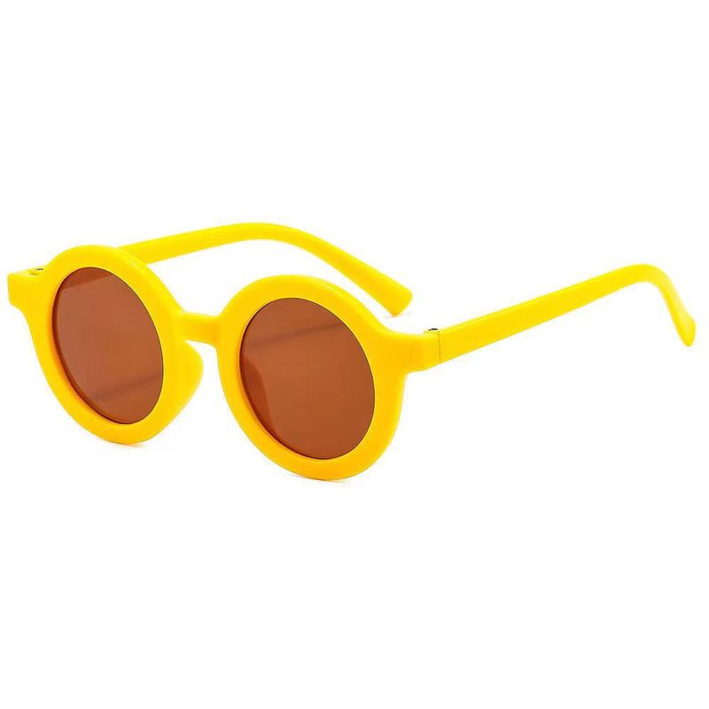 New Sunshade Round Children's Glasses Korean Edition Matte Frame Sunglasses for Boys and Girls_voghion.com