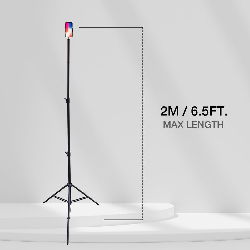 78in Phone Tripod Stand, Extendable and Lightweight Frosted Tripod Stand Cell Phone Mount Holder Wireless Remote for iPhone & Android Phone Photograph_voghion.com