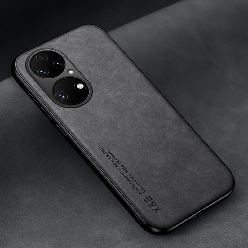 Lüks Deri Kılıf Için Huawei P50 P20 P30 Pro Kapak Silikon Koruma telefon kılıfı Için Huawei P30 P40 Lite 5G P40 Pro P_voghion.com