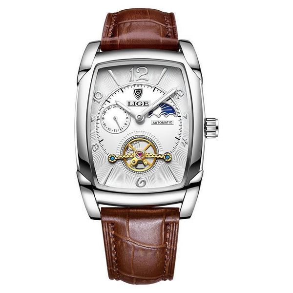 Men's Mechanical Watch Square Case Tourbillon_voghion.com
