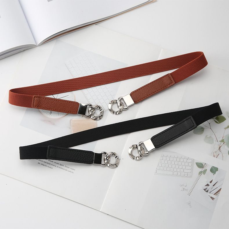 Elastic, Elastic, Fashionable, Minimalist, And Versatile Slim For Women's Dresses, Sweaters, Suits, Outerwear, Waist_voghion.com